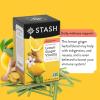 imageStash Tea Peppermint Herbal Tea  Naturally Caffeine Free NonGMO Project Verified Premium Tea with No Artificial Ingredients 20 Count Pack of 6  120 Bags TotalGinger Lemon