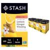 imageStash Tea Peppermint Herbal Tea  Naturally Caffeine Free NonGMO Project Verified Premium Tea with No Artificial Ingredients 20 Count Pack of 6  120 Bags TotalGinger Lemon