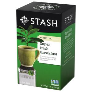 imageStash Tea Cinnamon Vanilla Herbal Tea  Naturally Caffeine Free NonGMO Project Verified Premium Tea with No Artificial Ingredients 18 Count Pack of 6  108 Bags TotalSuper Irish Breakfast