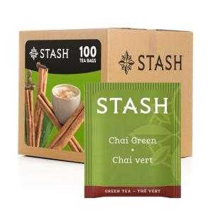imageStash Tea Sweet Honeydew Green Tea  Caffeinated NonGMO Project Verified Premium Tea with No Artificial Ingredients 100 Count BULK PACKAGINGChai Green