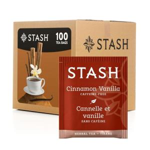 imageStash Tea Sweet Honeydew Green Tea  Caffeinated NonGMO Project Verified Premium Tea with No Artificial Ingredients 100 Count BULK PACKAGINGCinnamon Vanilla