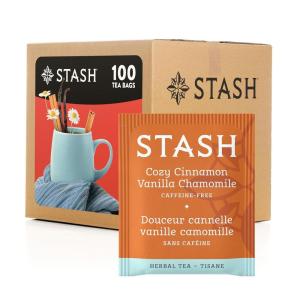 imageStash Tea Sweet Honeydew Green Tea  Caffeinated NonGMO Project Verified Premium Tea with No Artificial Ingredients 100 Count BULK PACKAGINGCozy Cinnamon Vanilla