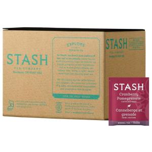 imageStash Tea Sweet Honeydew Green Tea  Caffeinated NonGMO Project Verified Premium Tea with No Artificial Ingredients 100 Count BULK PACKAGINGCranberry Pomegranate