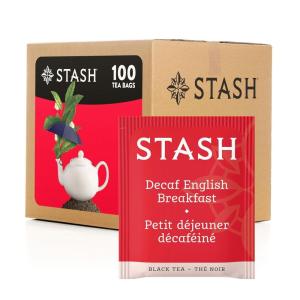 imageStash Tea Sweet Honeydew Green Tea  Caffeinated NonGMO Project Verified Premium Tea with No Artificial Ingredients 100 Count BULK PACKAGINGDecaf English Breakfast