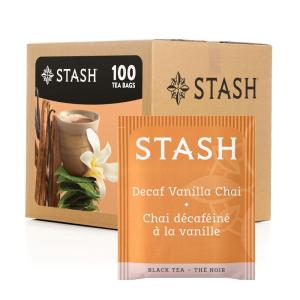 imageStash Tea Sweet Honeydew Green Tea  Caffeinated NonGMO Project Verified Premium Tea with No Artificial Ingredients 100 Count BULK PACKAGINGDecaf Vanilla Chai
