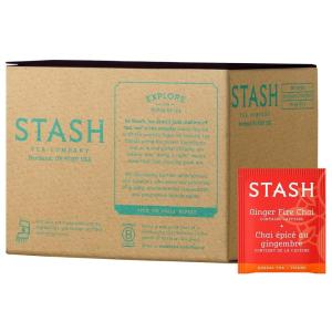imageStash Tea Sweet Honeydew Green Tea  Caffeinated NonGMO Project Verified Premium Tea with No Artificial Ingredients 100 Count BULK PACKAGINGGinger Fire Chai