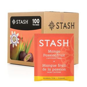 imageStash Tea Sweet Honeydew Green Tea  Caffeinated NonGMO Project Verified Premium Tea with No Artificial Ingredients 100 Count BULK PACKAGINGMango Passionfruit