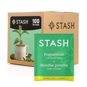 imageStash Tea Sweet Honeydew Green Tea  Caffeinated NonGMO Project Verified Premium Tea with No Artificial Ingredients 100 Count BULK PACKAGINGPeppermint