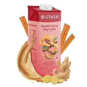 imageSTASH Double Spice Chai Latte Concentrate  Barista Style Caffeinated Chai Tea Beverage  Crafted in Oregon  Plant Based and DairyFree Serve Hot or Iced 32 fl ozDouble Spice Chai