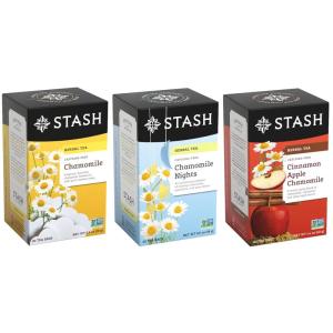 imageStash Tea Comfort Classics Herbal Tea Sampler  Assortment of NonCaffeinated Teas Including Peppermint Chamomile and Lemon Ginger Teas 1820 Count Pack of 3Chamomile