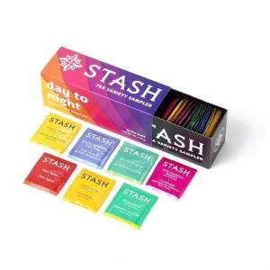 imageStash Tea Comfort Classics Herbal Tea Sampler  Assortment of NonCaffeinated Teas Including Peppermint Chamomile and Lemon Ginger Teas 1820 Count Pack of 3Day to Night
