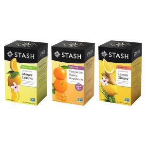 imageStash Tea Comfort Classics Herbal Tea Sampler  Assortment of NonCaffeinated Teas Including Peppermint Chamomile and Lemon Ginger Teas 1820 Count Pack of 3Bright Citrus