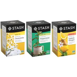 imageStash Tea Comfort Classics Herbal Tea Sampler  Assortment of NonCaffeinated Teas Including Peppermint Chamomile and Lemon Ginger Teas 1820 Count Pack of 3Comfort Classics