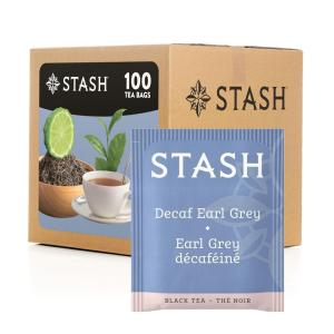 imageStash Tea Wild Raspberry Hibiscus Herbal Tea Box of 100 Tea Bags Packaging May VaryDecaf Earl Grey